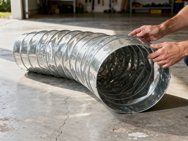 Long Beach Dryer Vent Cleaning specialist using advanced equipment for thorough duct cleaning in Long Beach