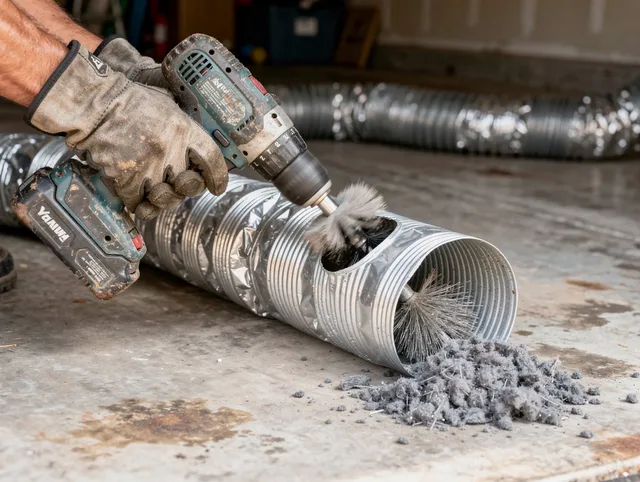 Professional duct cleaning by Long Beach Dryer Vent Cleaning in Long Beach