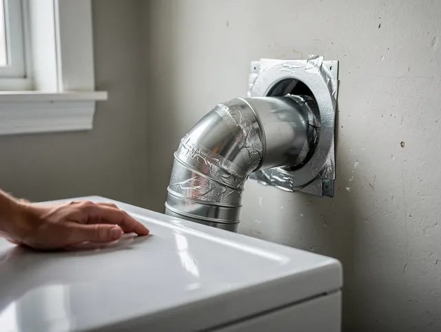Long Beach Dryer Vent Cleaning expert performing professional dryer vent repair and installation in Long Beach