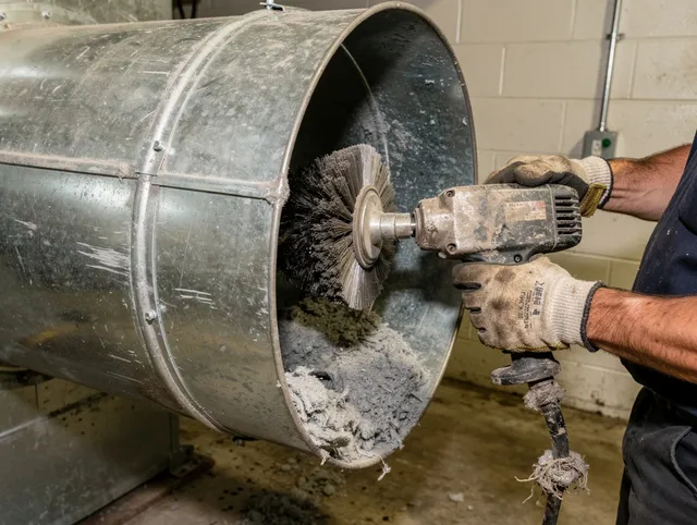 Industrial-grade dryer vent cleaning by Long Beach Dryer Vent Cleaning in Long Beach